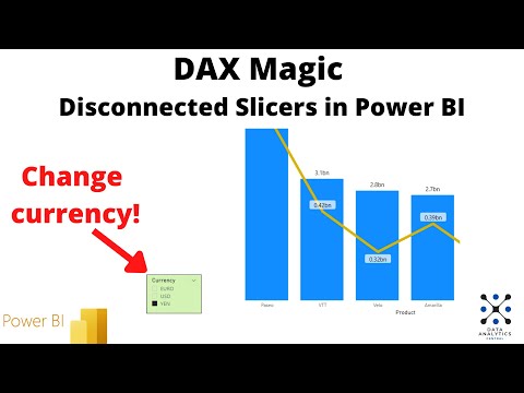 DAX Magic - Disconnected Slicers in Power BI. Example for changing the currency