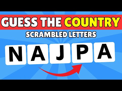 🤔Guess the Country by Scrambled Letters 🧠| Quizeat