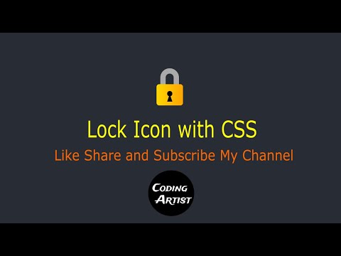 Lock icon With CSS.