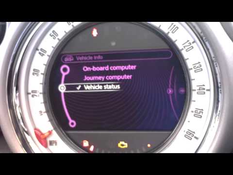 Reset Tyre Pressure MINI CIC