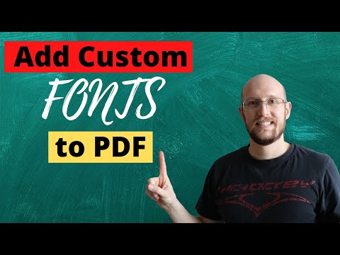 Adding Custom Fonts with FPDF2