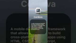 Different mobile development frameworks.
