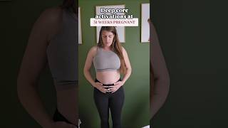 One of the most important things to do during pregnancy!! #coreactivation #pregnancyexercise #core