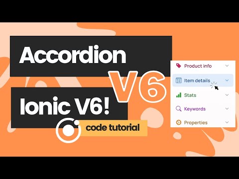 How to use the Ionic 6 Accordion Component with React (Ionic Framework)