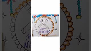 Happy Navratri || Dandiya Colour Drawing #shorts #art #trending #viral #drawing