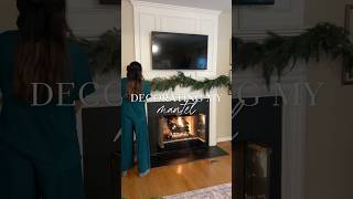 Decorating my house for Christmas🌲 Christmas mantel decorating ideas #christmasdecorating
