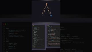 Christmas Tree Made With HTML & CSS 🎄#shorts #webdevelopment