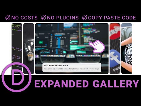 Divi Expanded Gallery - Easy Step-by-Step Tutorial (Copy & Paste Code Included!)