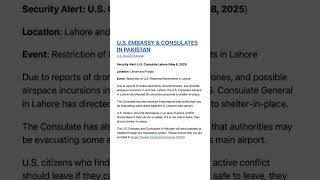US calls it's citizen to leave Lahore immediately #lahore #urgentnews