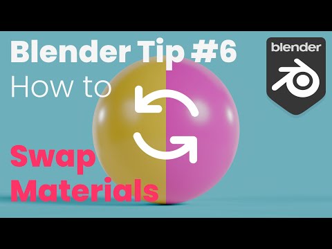How to Swap Materials Automatically in Blender Tutorial