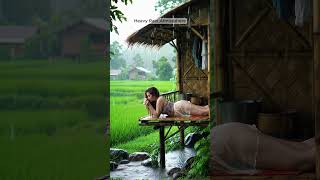 Heavy Rain And Thunderstorm Sounds for Sleeping | Rain Sounds for Sleeping #heavyrain #viralshorts