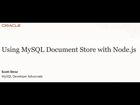 Using MySQL Document Store with Nodejs (Sept 2022), Scott Stroz
