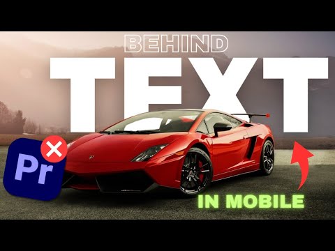 Add TEXT BEHIND image In MOBILE | Easy way|