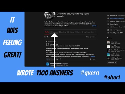 More Than a 1000 answers in 10 months....