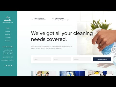How to make a Cleaning Service Website (Wordpress) - Avada