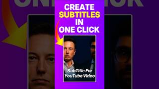 1 Click subtitle generation using free app #trending