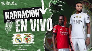 🔴 REAL MADRID VS BENFICA EN VIVO / CHAMPIONS LEAGUE - JUEGA MBAPPE