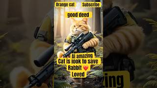 Orange cat in military #aivideo #cat #aianimation #funny #animalart #aivideo #ai #aiart #aimbot