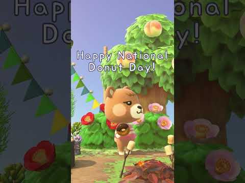 Happy National Donut Day!  #あつ森bgm