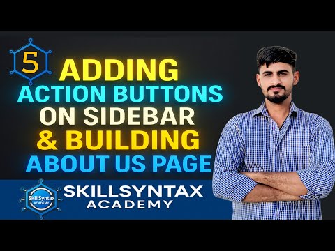 5 Adding Action Buttons on Sidebar & Building About Us Page | ASP.NET Core MVC Tutorial in Hindi