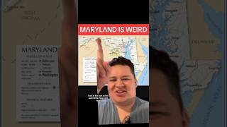 MARYLAND IS WEIRD #history #usa #map #mapping #maps #geography #maryland #america #historyfacts