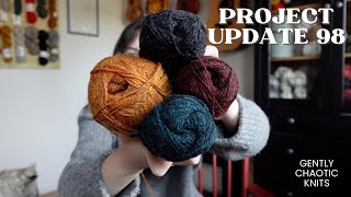 Double Grey Tweed, Double Ozetta - Gently Chaotic Knits: Project Update 98