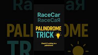 Check if a String is a Palindrome in JavaScript  #javascriptcoding #coding #webdevelopment