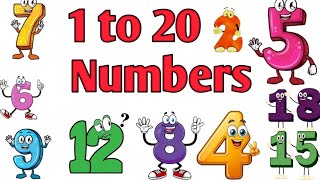 Learn 1 to 20 numbers with spellings|