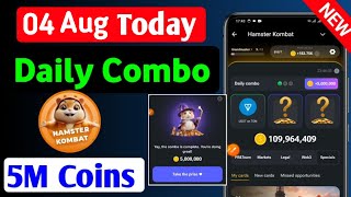 04 AUGUST HAMSITER KOMBAT COMBO CARD 🐹 - Today's Update! (August 4th) | Combo Card Lagane Ka Trika