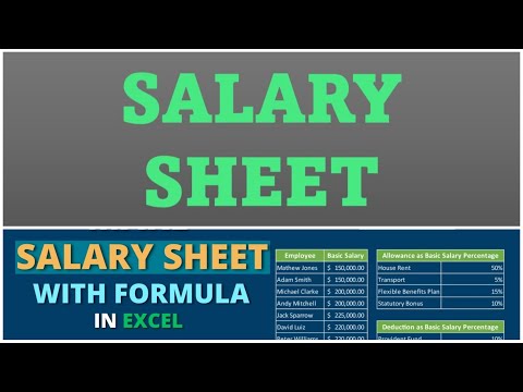 Employee Salary Sheet | Employee Data sheet | Salary Sheet Mobile | Salary Calculation Tric Excel