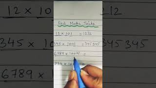 Fast maths tricks #mathsshorttricks #maths #fastmathtricks #shortsfeed
