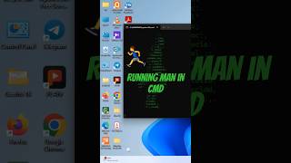 cmd hacks | Running Man in cmd #shorts #shortsfeed #cmdtricks #techlad