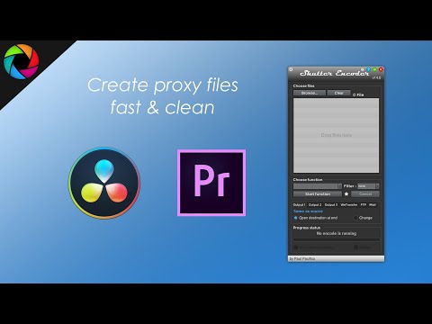 How to create proxy for Premiere Pro / Davinci Resolve