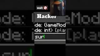Wait for end ,When Hacker fails 🚫#minecraft #shorts #ytshort