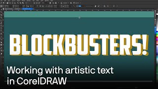 How to create and manipulate artistic text in CorelDRAW | Tutorial for Designers