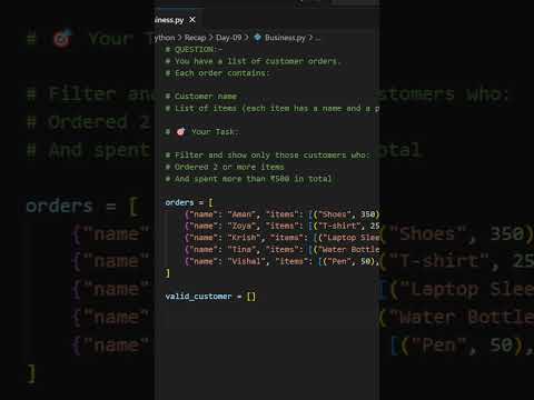 Python Recap Day-09🔥  #codingjourney #python #ai #programming #productivity #coderzparadise