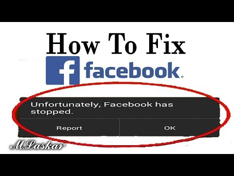 How to fix Unfortunately Facebook has stopped working On Any android.