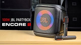 100W JBL PartyBox Encore 2 Portable Party Speaker with 2 Mics | Unboxing