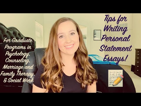 Tips for Writing Your Personal Statements for Grad School Applications