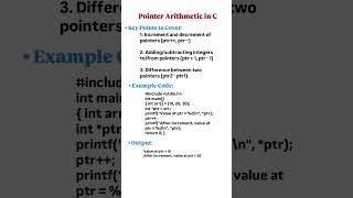 pointer arithmetic in c programming.🚀🔥#codeadventure #computerlanguage