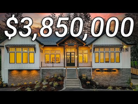 TOUR a $3.55M 2017 Street Of Dreams Luxury Home In Happy Valley | Oregon Real Estate