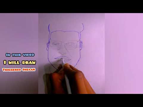 Triggered Insaan drawing 😯|Step By step drawing for beginners#triggeredinsaan