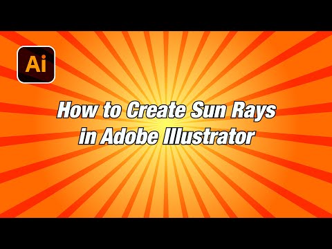 How to Create Sun Rays in Adobe Illustrator | Adobe Illustrator Tutorial