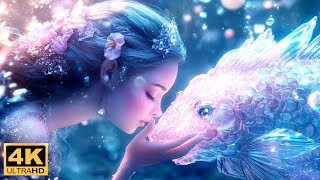 Mermaid Fairies In A Fantasy Underwater World |  Gentle Ocean Sounds 4K