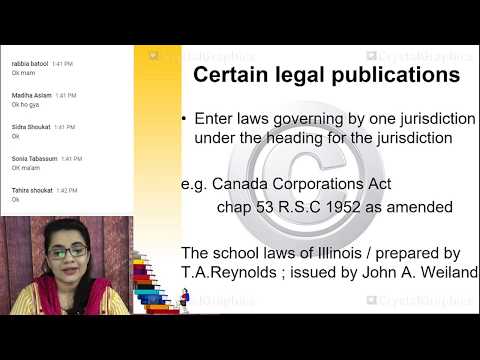 Choice of access points: legal and serial publications