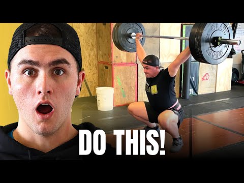 I hit a 20lb squat snatch record with this simple tip 🤯