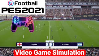 إنجلترا ضد الأرجنتين بث مباشر England vs Argentina live | محاكات لعبة فيديو eFootball™ video game