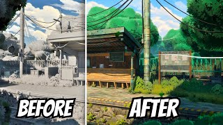 How to Create Ghibli-Inspired 3D Environments - Scene Breakdown