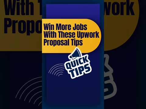 Win more jobs with these Upwork proposal tips #shorts