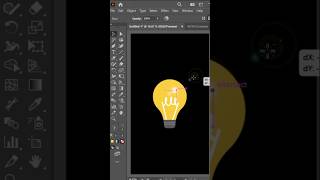 Use flare tool for lightning in adobe illustrator #shorts  #illustratortutorial #adobeillustrator